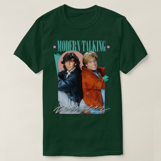 T-shirt Conception du ventilateur moderne Talking 80s (Design devant)