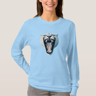 T-shirt Conception du visage du tigre en colère