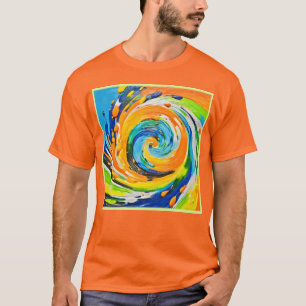 T-shirt Conception du vortex spiral coloré