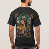 T-shirt Conception du zodiaque Balance Masculin Céleste (Dos)
