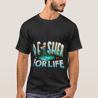 T-shirt Conception d'un pêcheur pour la vie - Idée de cade