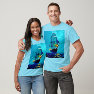 T-shirt Conception d'un voyage en mer de grande taille