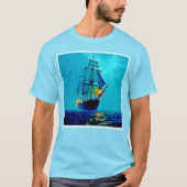 T-shirt Conception d'un voyage en mer de grande taille (Devant)