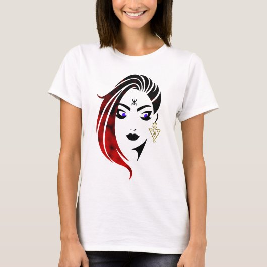T-shirt Conception d'une image d'une femme amazigh (Devant)