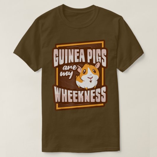 T-shirt Conception d'une roue de porc guinéenne pour un fo (Design devant)