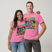 T-shirt Conception d'une vue oeil psychédélique (Unisexe)