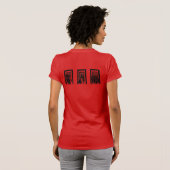 T-shirt Conception d'unité de silhouette noire moderne (Dos entier)