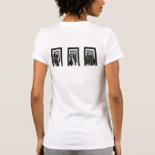 T-shirt Conception d'unité de silhouette noire moderne (Dos)