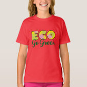 T-shirt Conception Éco Rétro Verte (Devant)