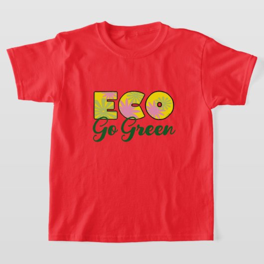 T-shirt Conception Éco Rétro Verte (Poser)