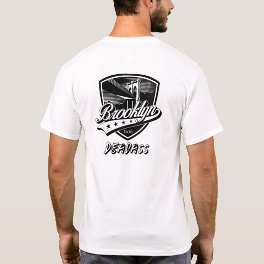 T-shirt Conception élégante du logo Brooklyn Swoosh (Dos)