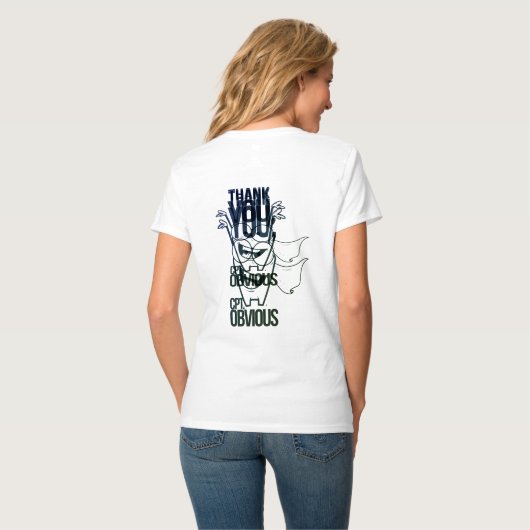 T-shirt Conception en arrière Capitaine Évident (Dos entier)