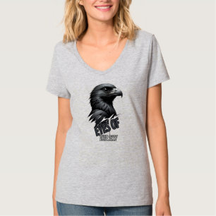 T-shirt Conception en gras d'aigle monochrome