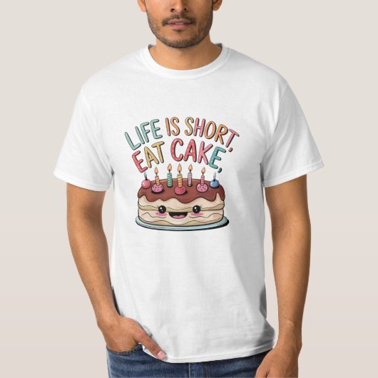T-shirt Conception en gras pour les adeptes de douceurs (Devant)