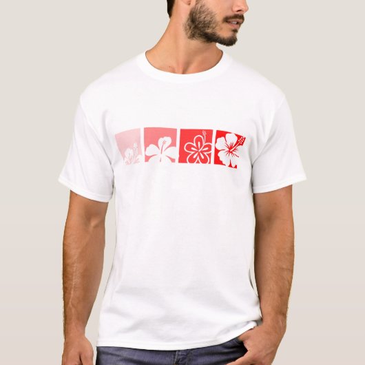 T-shirt Conception en pastel de ketmie rouge (Devant)