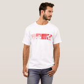 T-shirt Conception en pastel de ketmie rouge (Devant entier)