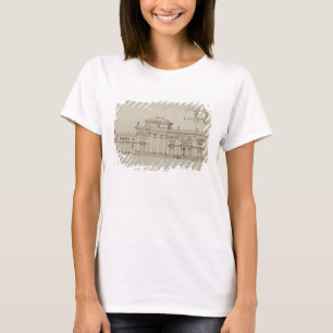 T-shirt Conception esquissée pour un bâtiment en dôme (