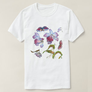 T-shirt Conception Essentielle de Fleur d'Orchidée Jaune