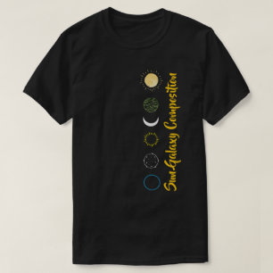 T-shirt Conception étonnante de la combinaison Sun Galaxy