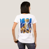 T-shirt Conception faune mère et petit guépard (Dos entier)