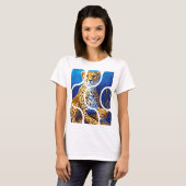 T-shirt Conception faune mère et petit guépard (Devant entier)