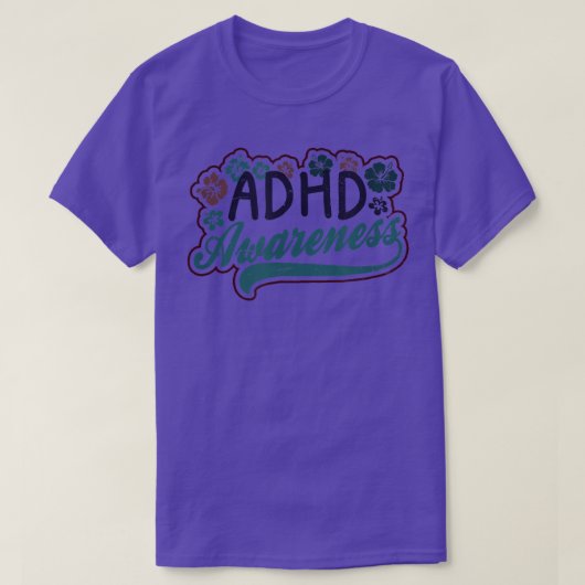 T-shirt Conception fleuriste TDAH (Design devant)