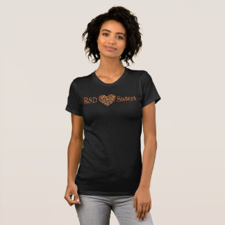 T-shirt Conception florale de coeur de soeurs de RSD