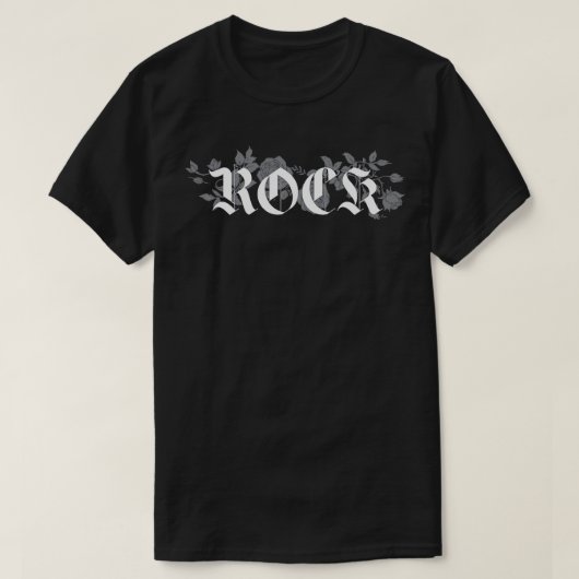 T-shirt conception florale rocheuse (Design devant)