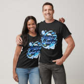 T-shirt Conception Frutiger Aero Blue Tech Y2K (Unisexe)