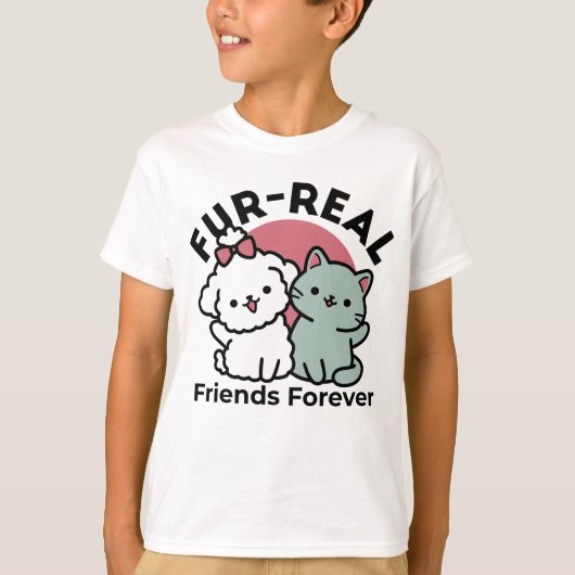 T-shirt Conception "Fur-Real Friends Forever" (Devant)