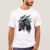 T-shirt Conception futuriste et robotique de masques triba (Devant)