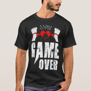 T-shirt Conception Game Over pour l'enterrement de vie de