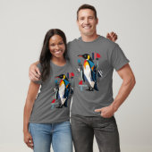T-shirt Conception géométrique Abstraite des pingouins (Unisexe)