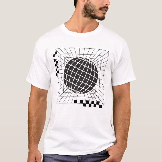 T-shirt Conception géométrique de la surface globale (Devant)