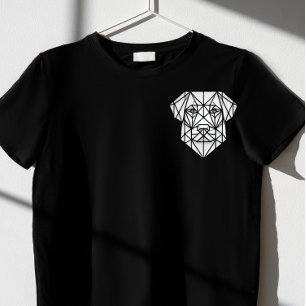 T-shirt conception géométrique des chiens