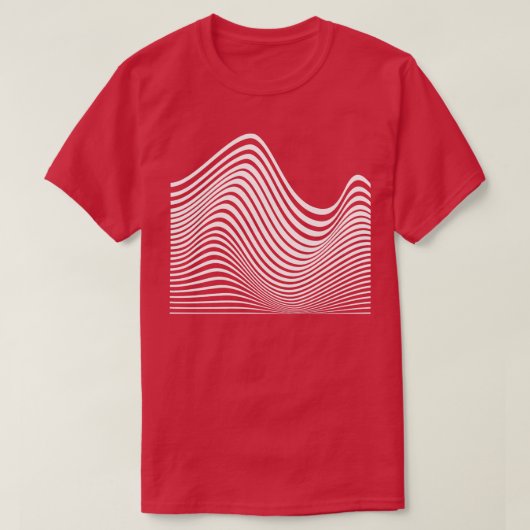T-shirt conception géométrique des lignes (Design devant)