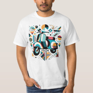 T-shirt Conception géométrique Vespa italienne