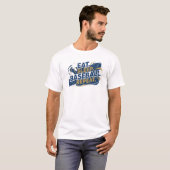 T-shirt Conception Graphique 2D EAT SLEEP BASEBALL Ludique (Devant entier)