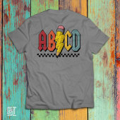 T-shirt Conception graphique alphabet ABCD crayon amusant