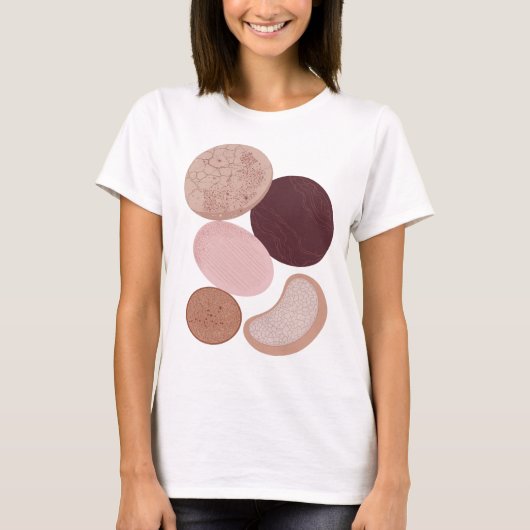 T-shirt Conception graphique ART ABSTRAIT gris ATTRAYANT (Devant)