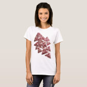 T-shirt Conception graphique ART ABSTRAIT rose chic (Devant entier)