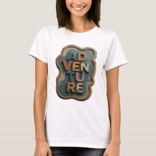 T-shirt Conception graphique Aventure Orange Chic