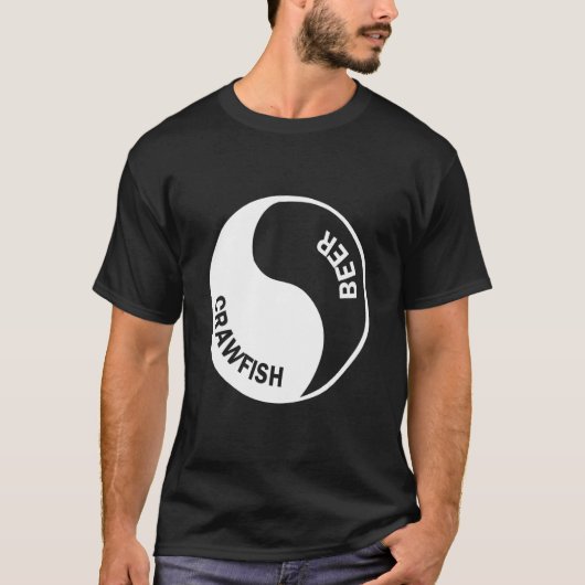 T-shirt Conception Graphique Bière Et Écrevisses (Devant)