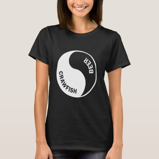 T-shirt Conception Graphique Bière Et Écrevisses (Devant)