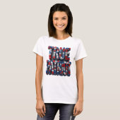 T-shirt Conception graphique Cool Silver VRAI PATRIOTE (Devant entier)