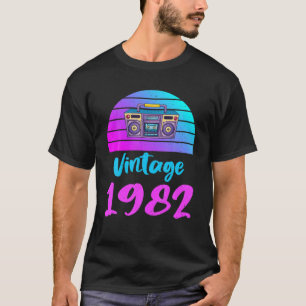 T-shirt Conception graphique d'anniversaire vintage 1982 T