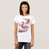 T-shirt Conception graphique d'art abstrait argenté CLASSI (Devant entier)
