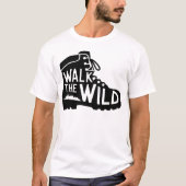T-shirt Conception graphique de bottes de randonnée Walk t (Devant)
