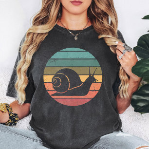 T-shirt Conception Graphique de Cercle de Coucher de Solei