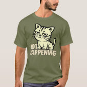 T-shirt Conception graphique de chat à attitude simple (Devant)